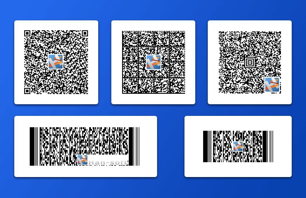 Adding logo to barcode symbol