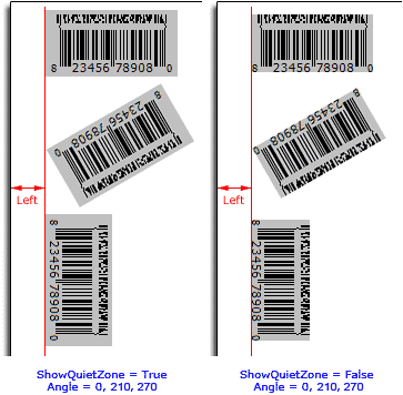 Left parameter (CC-A, CC-B; TextAlignment = taCustom)